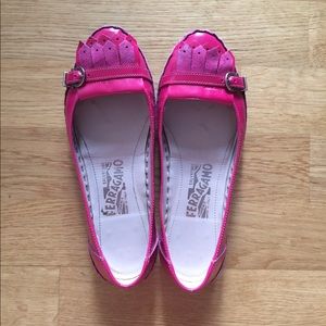 Original Ferragamo ballerinas, real leather